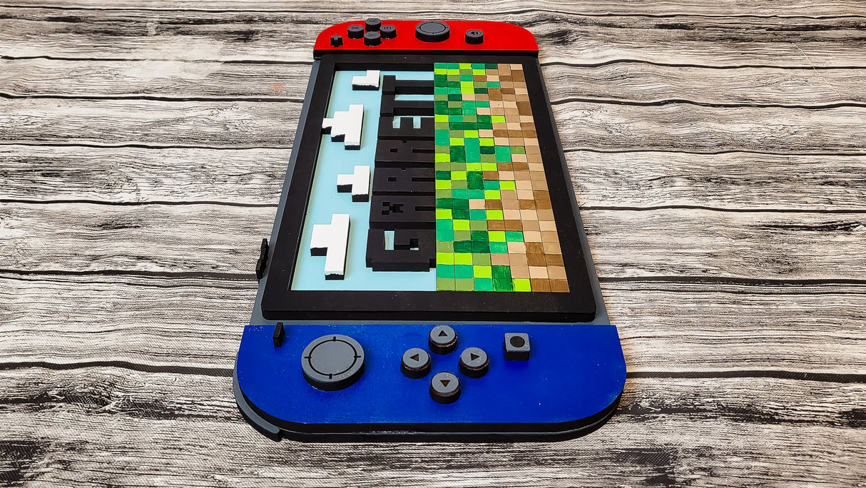 3D Personalized Nintendo Switch Minecraft DIY Unfinished Kit