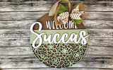 Finished - Welcome Succas Door Hanger