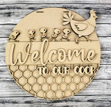 Welcome to our Coop 2 Door Hanger DIY Unfinished Kit