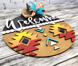 Welcome Aztec Door Hanger - LEVEL 2