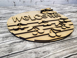 Welcome Cherries Stripes Door Hanger - Lvl 1