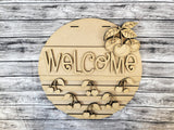 Welcome Cherries Stripes Door Hanger - Lvl 1