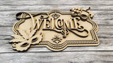 Welcome Mardi Gras Door Hanger - Lvl 2