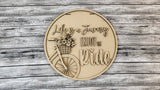 Life Is a Journey Bicycle Door Hanger - Lvl 2