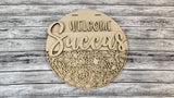 Welcome Succas Door Hanger DIY Unfinished Kit