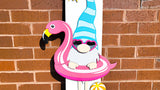 Summer Vibes Gnome with Floaty Vertical Porch Leaner SVG