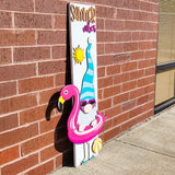 Summer Vibes Gnome with Floaty Vertical Porch Leaner DIY Unfinished Kit