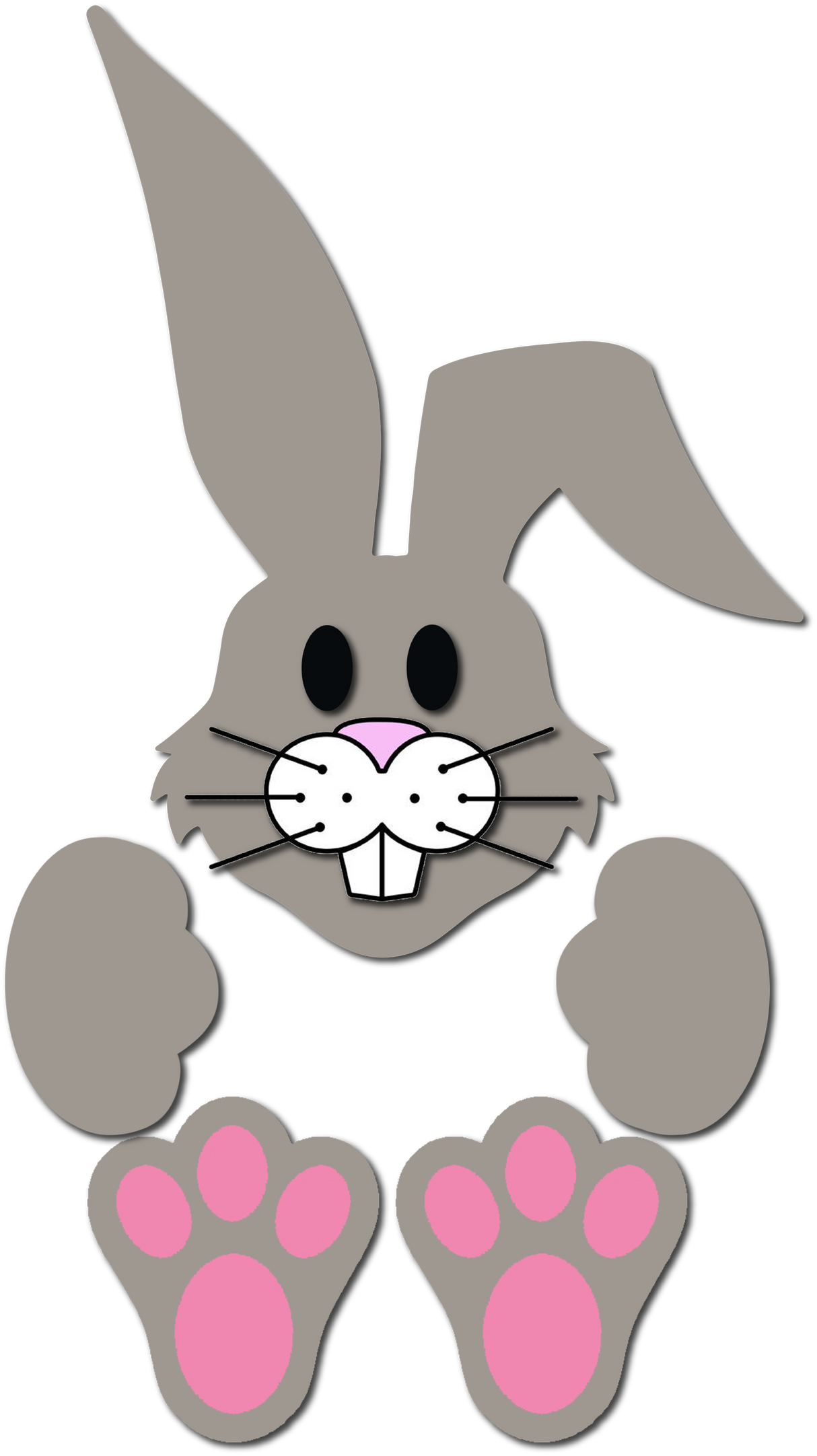 Big Bunny Porch Leaner Accent SVG