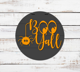 Boo Y'all With Spider Door Hanger - Lvl 1