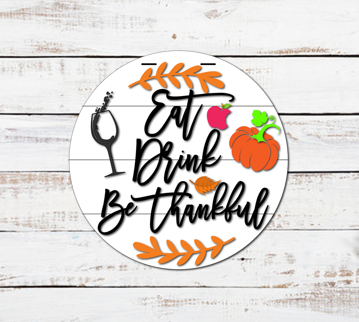 Eat Drink & Be Thankful Door Hanger - LEVEL 2