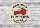 Farm Fresh Pumpkins Truck Door Hanger - LEVEL 2