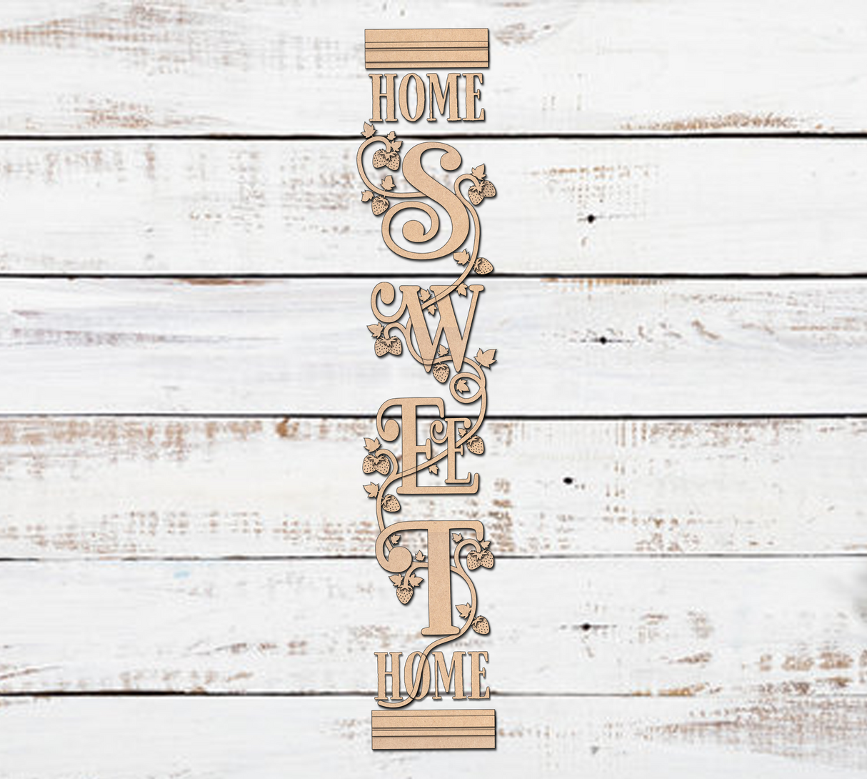 HOME Sweet HOME Strawberry DIY Vertical Porch Leaner Kit