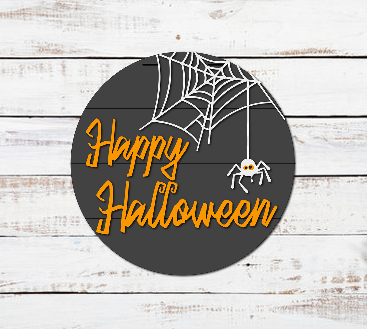 Happy Halloween with Spider SVG