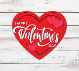 Happy Valentine’s Day Heart Shaped Door Hanger - LEVEL 1