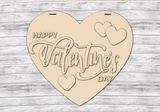 Happy Valentine’s Day Heart Shaped Door Hanger - LEVEL 1