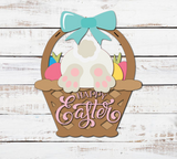 Happy Easter Bunny Butt Door Hanger - Lvl 2