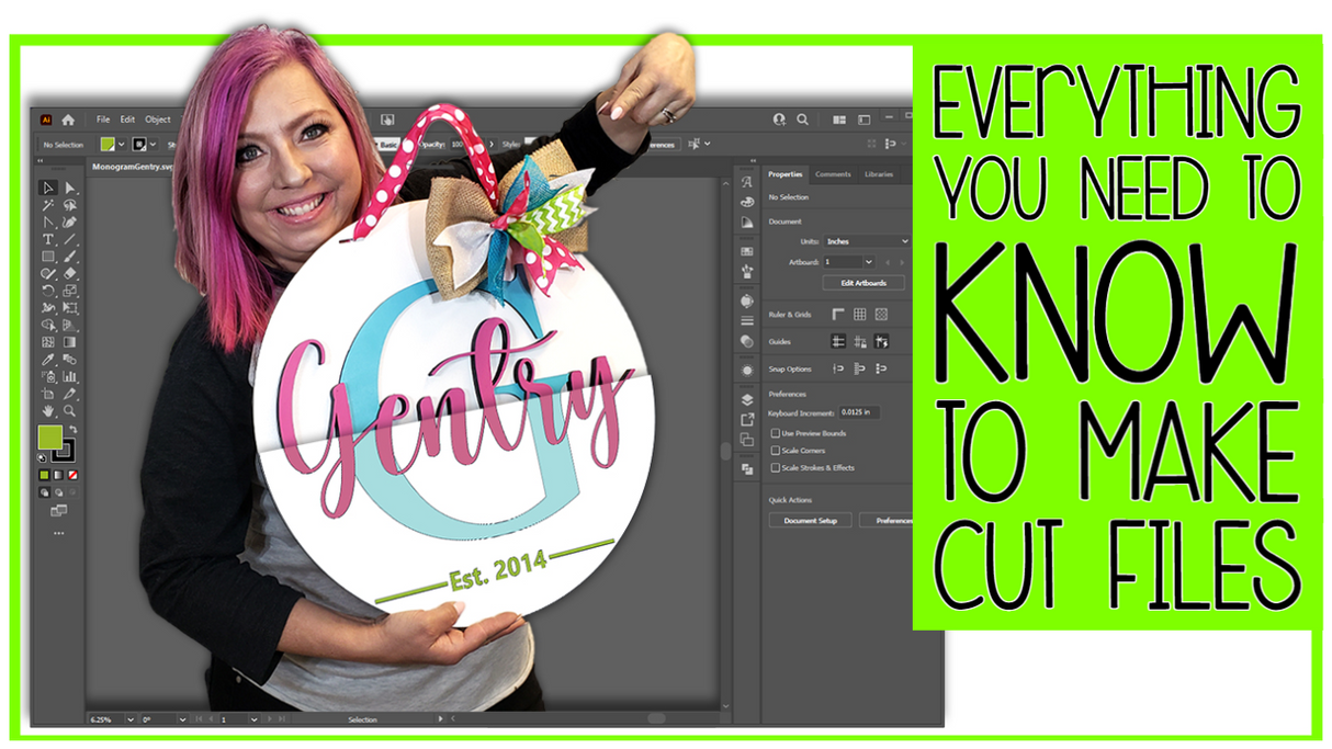 Adobe Illustrator Glowforge Template