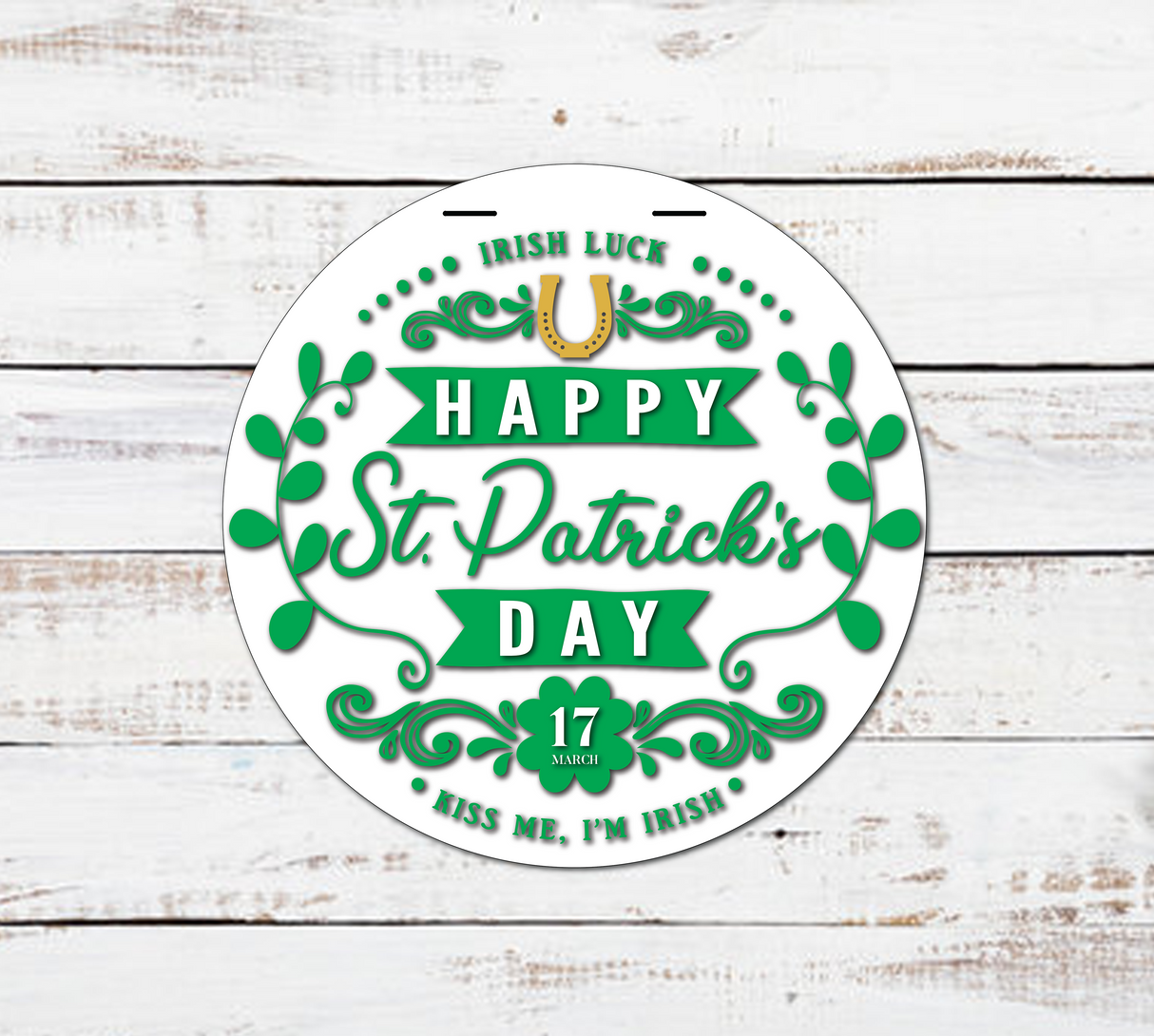 Irish Luck St Patrick's Day Door Hanger - Lvl 2