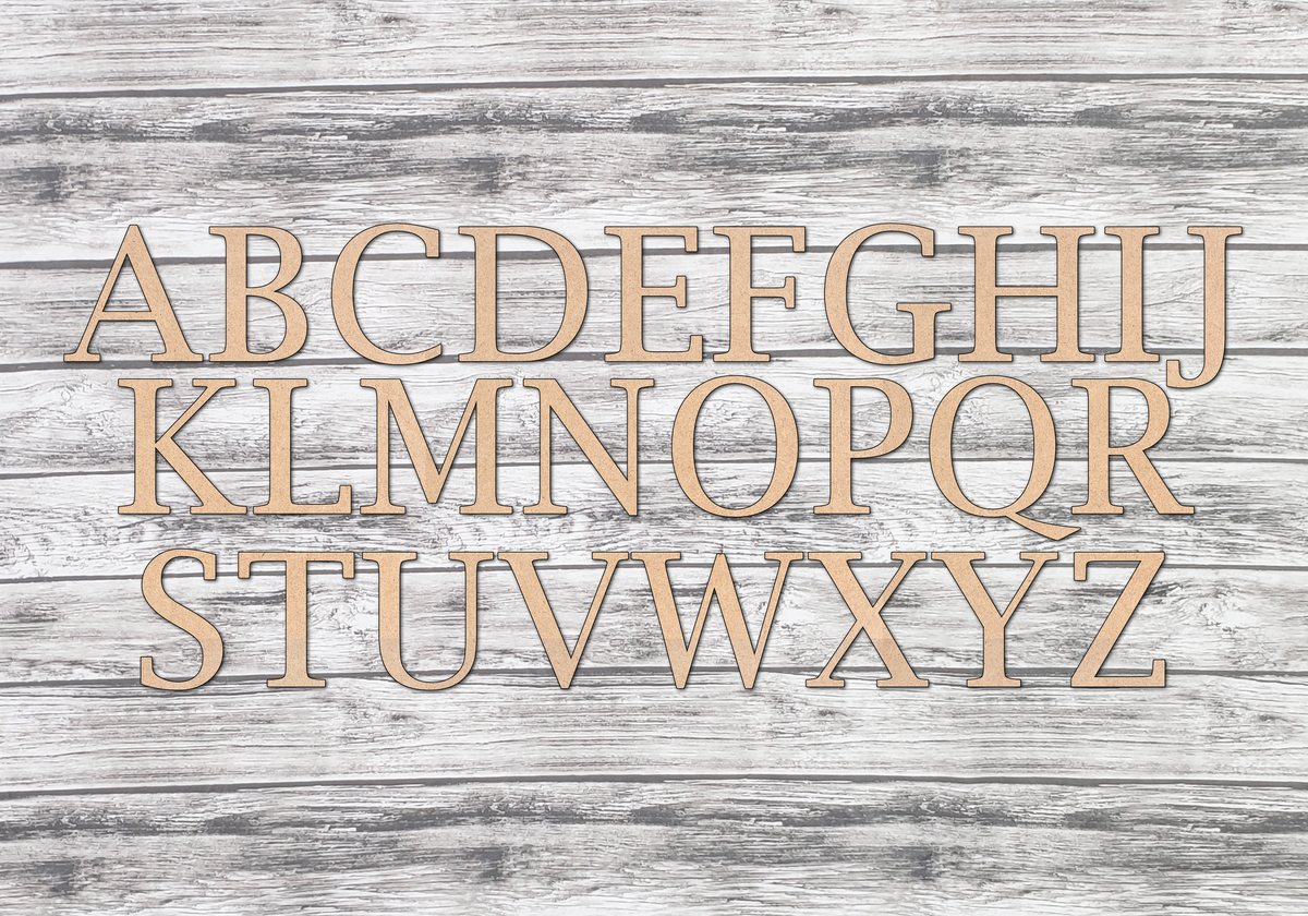 Large Wooden Cutout Letters DIY Unfinished – Kim & Garrett Make It!