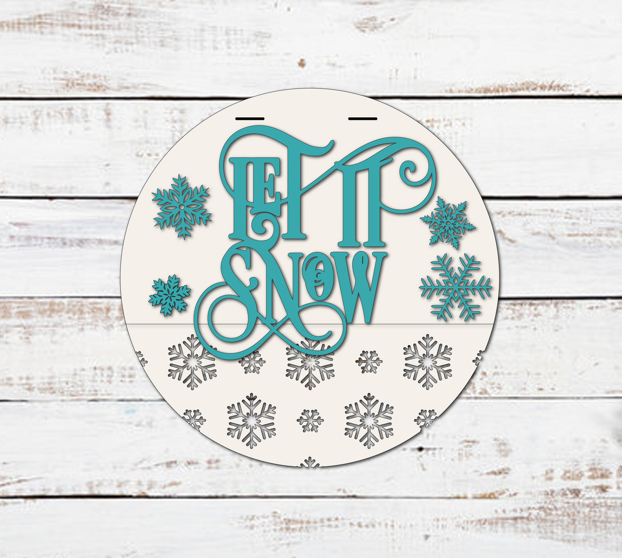 Let It Snow Elegant Door Hanger - LEVEL 1