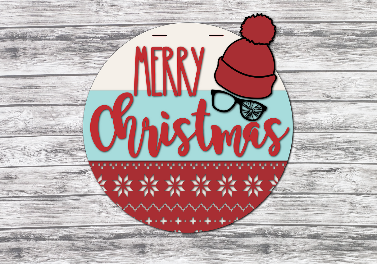 Merry Christmas Story Ralphie Door Hanger SVG