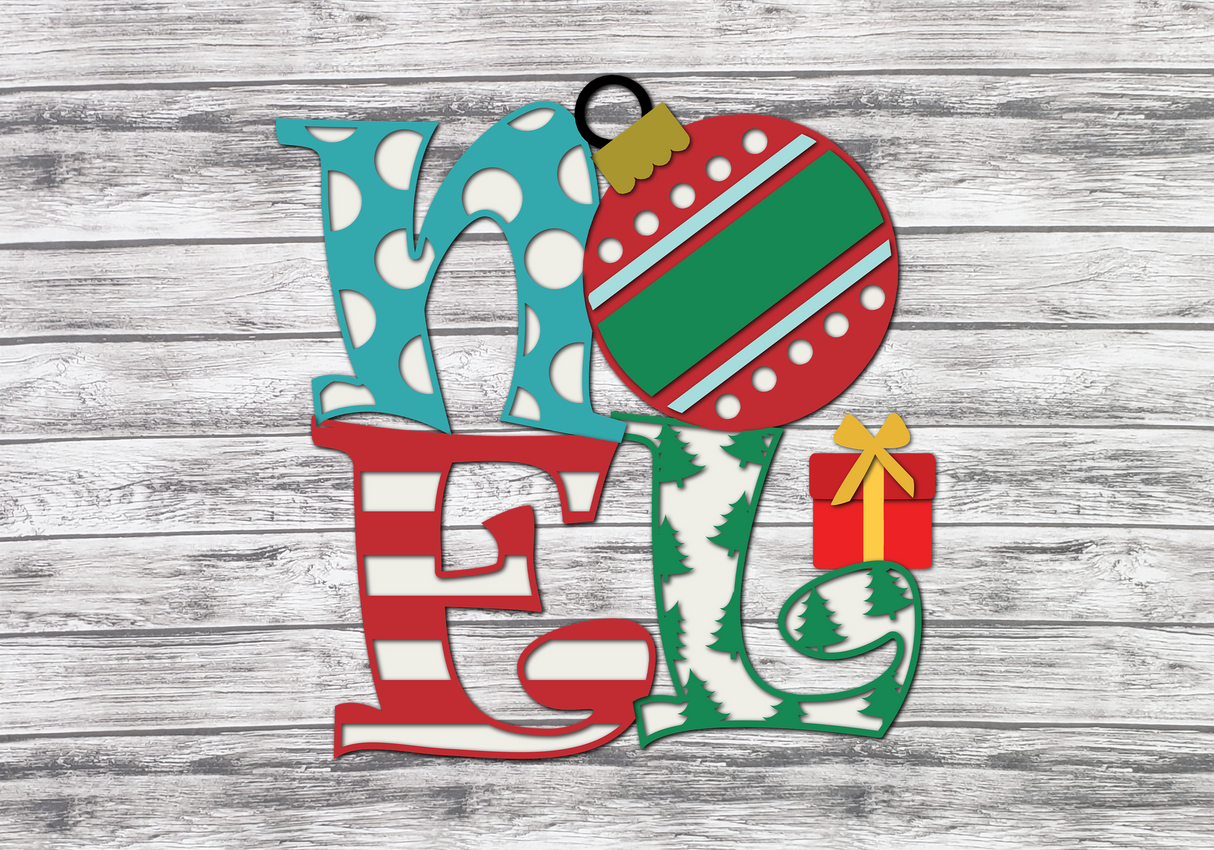 Noel Door Hanger SVG