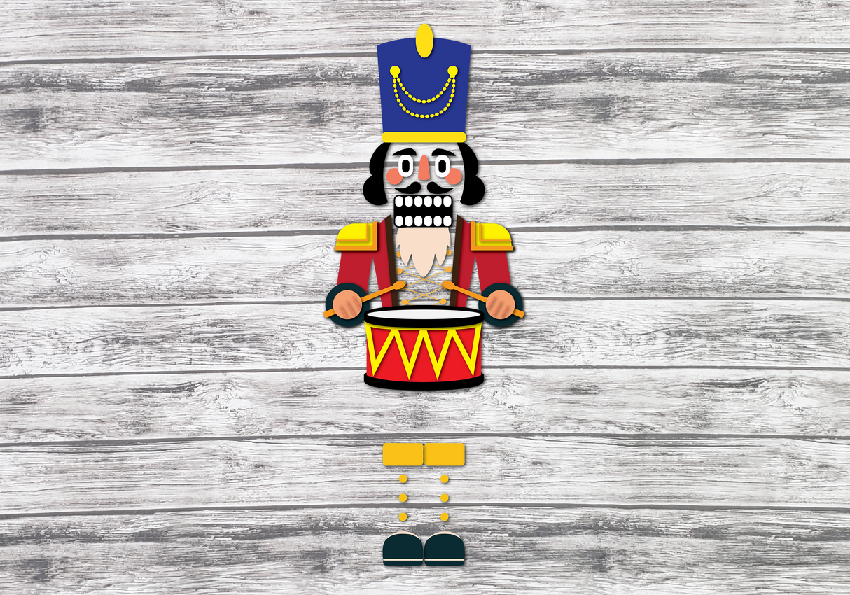 Large Nutcracker Vertical Porch Leaner SVG