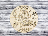 Eat Drink & Be Thankful Door Hanger - LEVEL 2