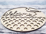 Welcome Flamingo Door Hanger - LEVEL 2