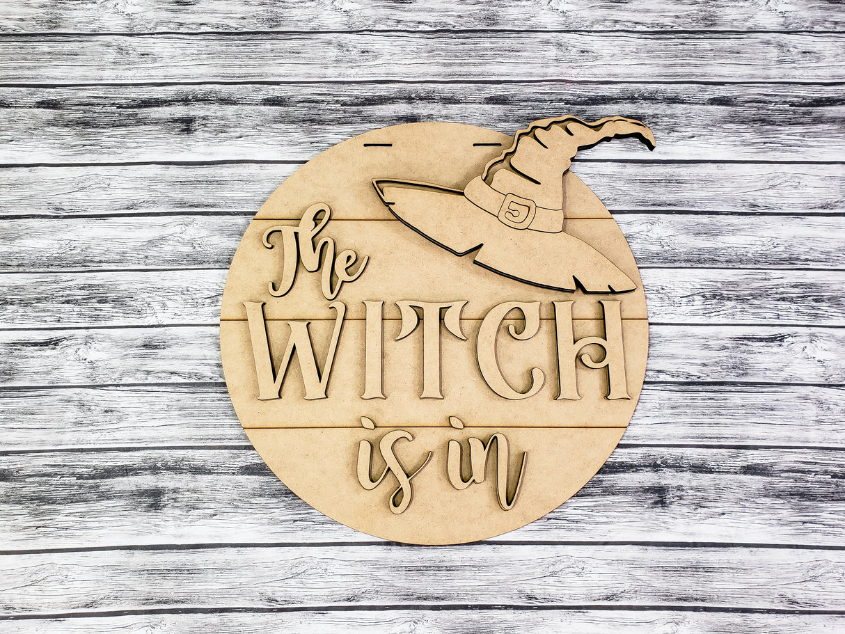 The Witch Is In Door Hanger - LEVEL 1