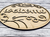 Welcome Pumpkin Flourish Door Hanger - LEVEL 1