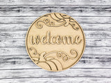 Welcome Pumpkin Flourish Door Hanger - LEVEL 1