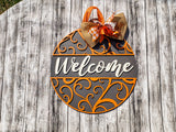 Welcome Flourish Door Hanger - Lvl 1