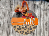 Hello Fall Leaves Door Hanger - LEVEL 2