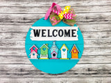 Welcome Tiny Birdhouses Door Hanger - Lvl 2