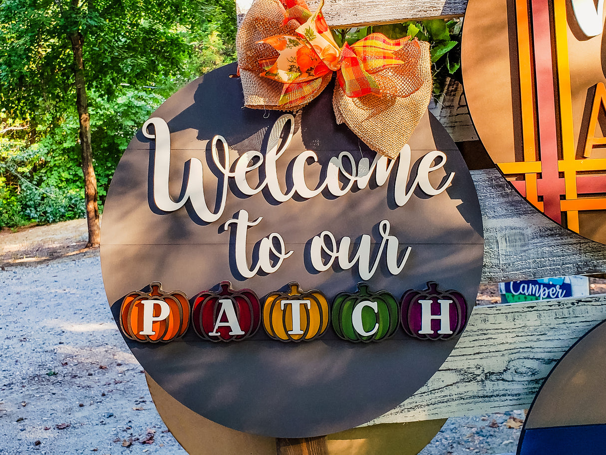 Welcome to our Patch Pumpkins Door Hanger - LEVEL 2