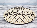 Welcome Pineapple Door Hanger Unfinished Kit