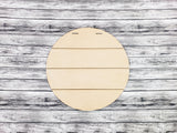 1/4" MDF Faux Shiplap Wood Round