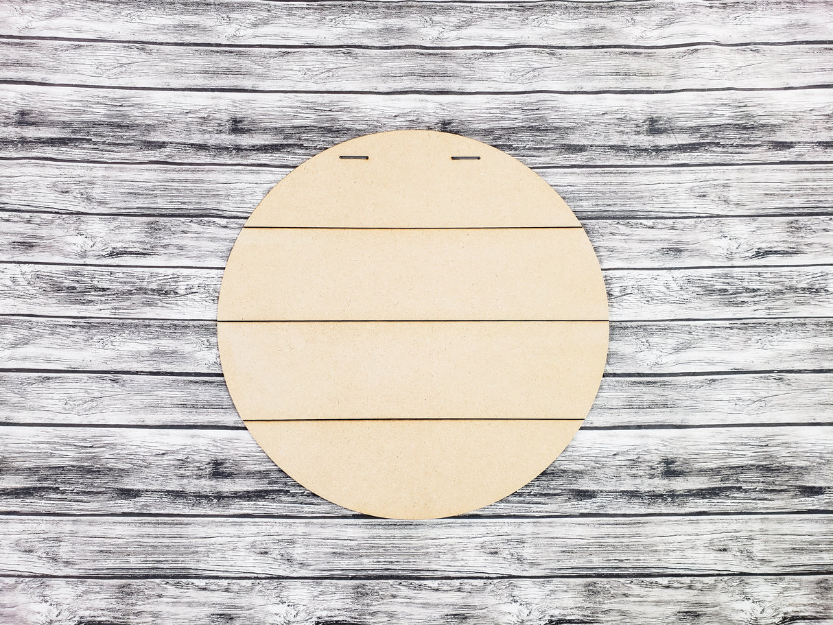 5Pk - 1/4" MDF Faux Shiplap Wood Round