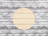 5Pk - 1/4" MDF Faux Shiplap Wood Round