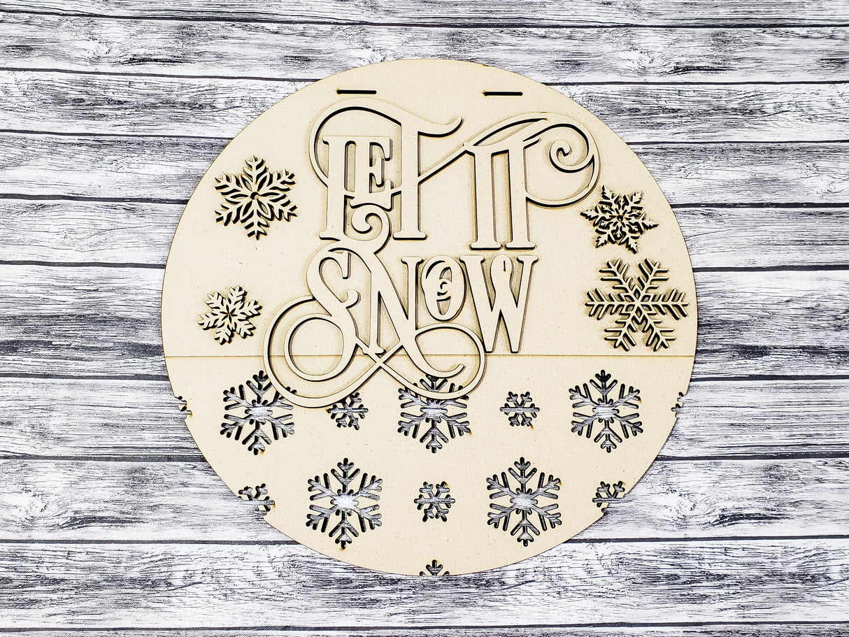 Let It Snow Elegant Door Hanger - LEVEL 1