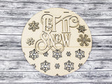Let It Snow Elegant Door Hanger - LEVEL 1