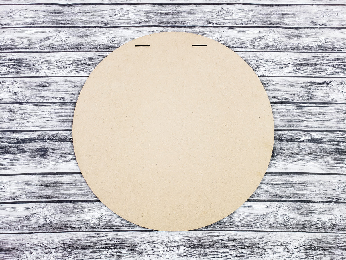 Round Door Hanger w/ Ribbon Slots