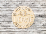 Hello Love Arrow Door Hanger - LEVEL 1