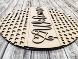 Welcome Small Heart Pattern Door Hanger - LEVEL 1