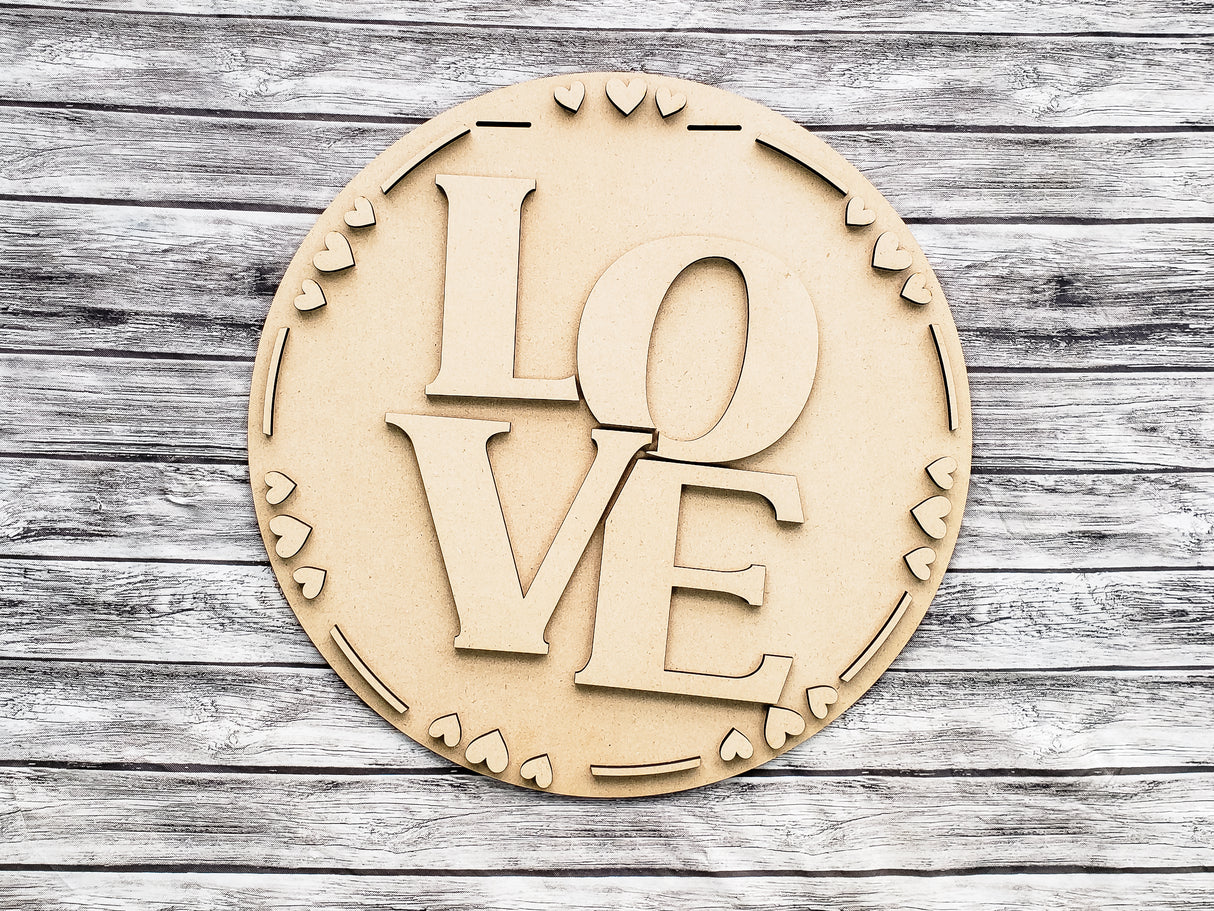 LOVE with Heart Boarder