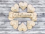 Welcome Heart Wreath Door Hanger - LEVEL 2
