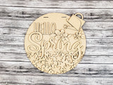 Hello Spring Watering Can Door Hanger - Lvl 2