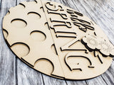 Hello Spring Polka Dots Door Hanger - Lvl 1