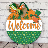 Shenanigans Welcome with Leprechaun Gnome Door Hanger - Lvl 1